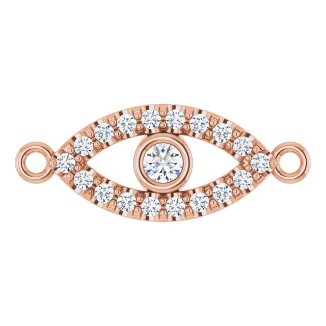 1/10 CTW Lab-Grown Diamond Evil Eye Link