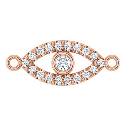 1/10 CTW Lab-Grown Diamond Evil Eye Link