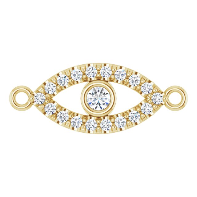 1/10 CTW Lab-Grown Diamond Evil Eye Link