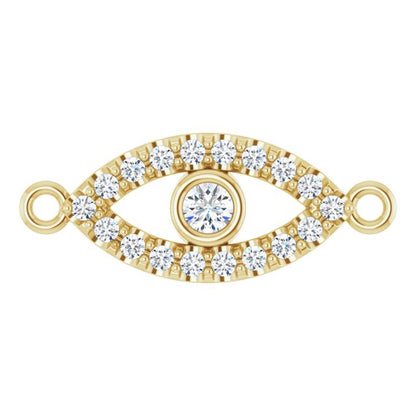 1/10 CTW Lab-Grown Diamond Evil Eye Link