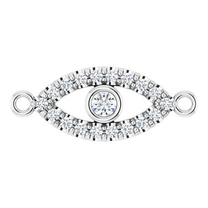 1/10 CTW Lab-Grown Diamond Evil Eye Link