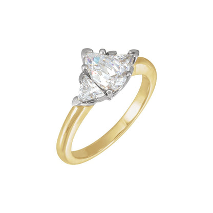 14K Yellow Gold Matching Band for 7x5 mm