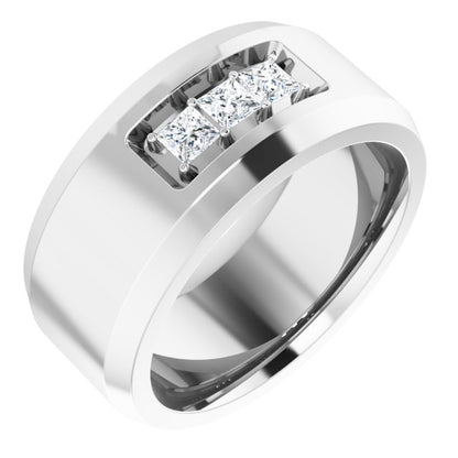 1/2 CTW Lab-Grown Diamond Band, 11 mm