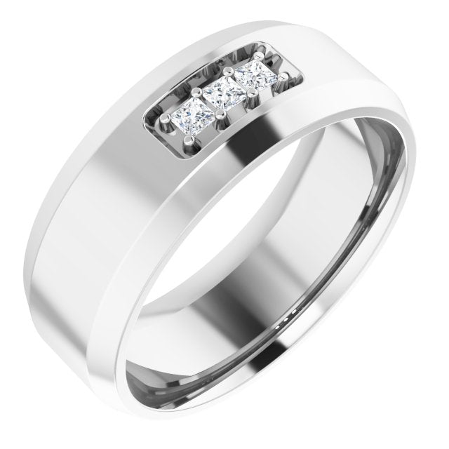 1/8 CTW Lab-Grown Diamond Band, 8.5 mm