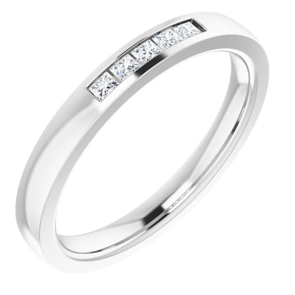 1/10 CTW Lab-Grown Diamond Anniversary Band, 2.4 mm