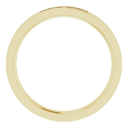 1/10 CTW Lab-Grown Diamond Anniversary Band, 2.4 mm, Channel-Set Five-Stone
