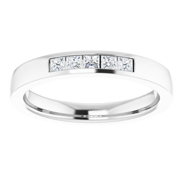 1/6 CTW Lab-Grown Diamond Anniversary Band, 2.7 mm