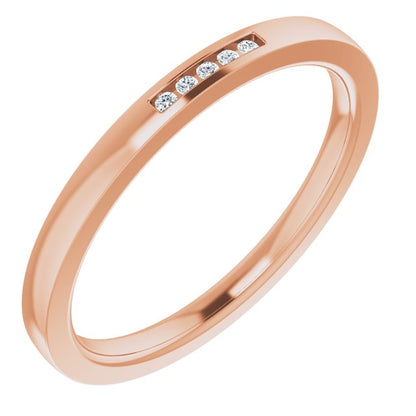 .02 CTW Natural Diamond Anniversary Band