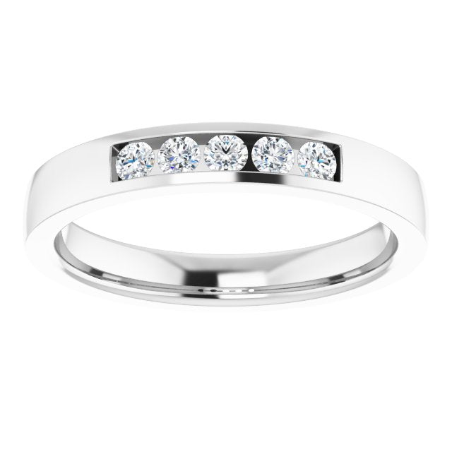 1/6 CTW Lab-Grown Diamond Anniversary Band, 3 mm