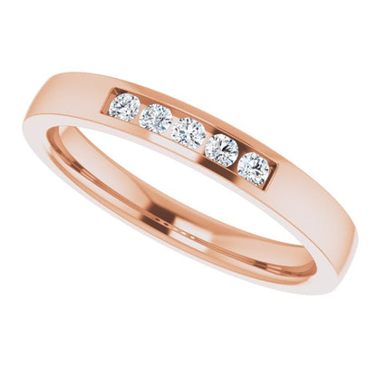 1/10 CTW Lab-Grown Diamond Anniversary Band, 2.4 mm