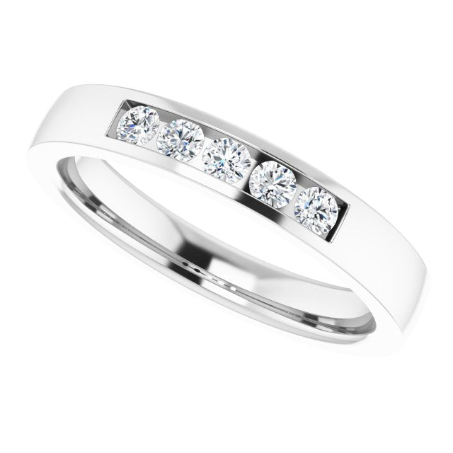 1/6 CTW Lab-Grown Diamond Anniversary Band, 3 mm
