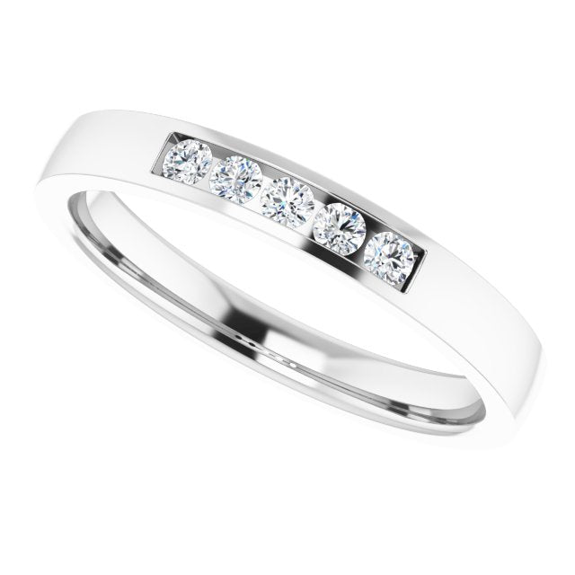1/6 CTW Lab-Grown Diamond Anniversary Band, 2.7 mm