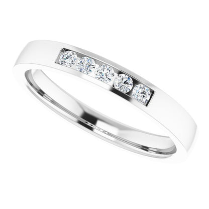 1/6 CTW Lab-Grown Diamond Anniversary Band, 2.7 mm