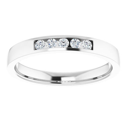 1/6 CTW Lab-Grown Diamond Anniversary Band, 2.7 mm
