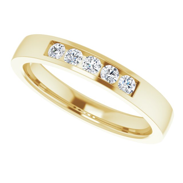 1/5 CTW Natural Diamond Anniversary Band, 3.3 mm