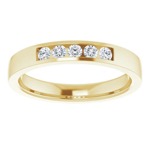 1/5 CTW Natural Diamond Anniversary Band, 3.3 mm