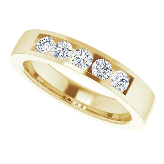 1/2 CTW Lab-Grown Diamond Anniversary Band, 4.2 mm