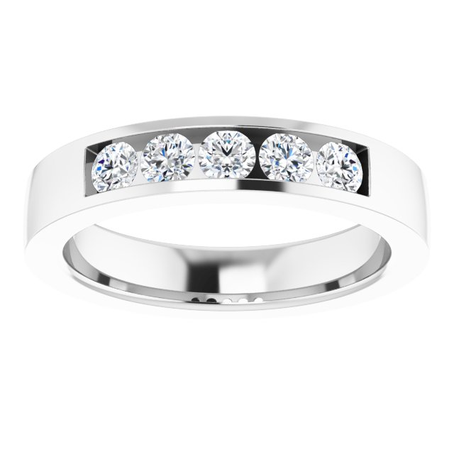 1/2 CTW Lab-Grown Diamond Anniversary Band, 4.2 mm