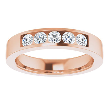 1/2 CTW Lab-Grown Diamond Anniversary Band, 4.2 mm