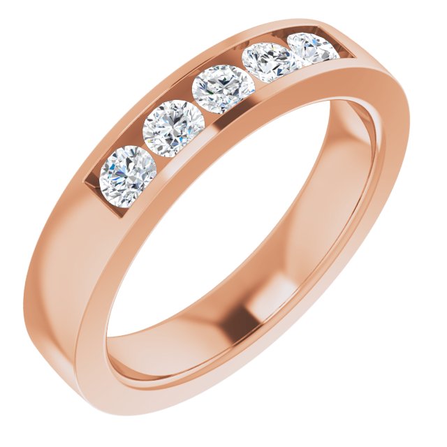 1/2 CTW Lab-Grown Diamond Anniversary Band, 4.2 mm