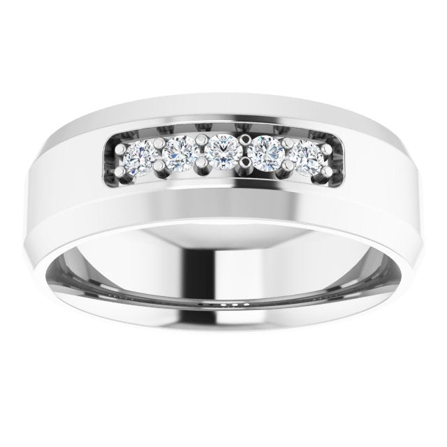 1/6 CTW Lab-Grown Diamond Band, 8 mm