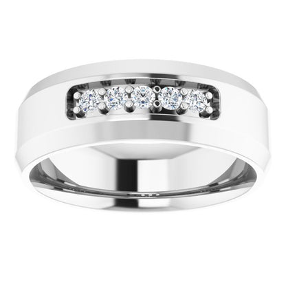 1/6 CTW Lab-Grown Diamond Band, 8 mm