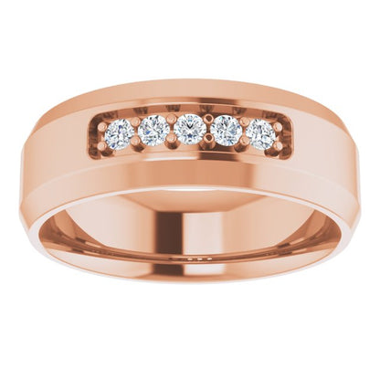 1/6 CTW Lab-Grown Diamond Band, 8 mm