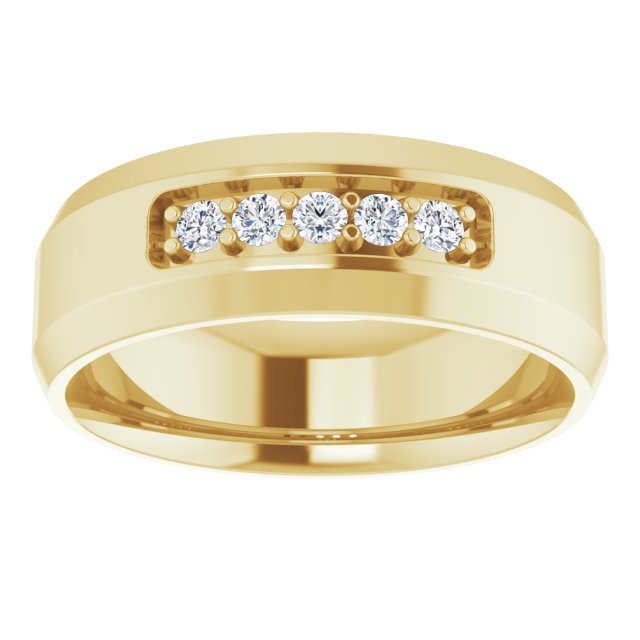 1/6 CTW Lab-Grown Diamond Band, 8 mm