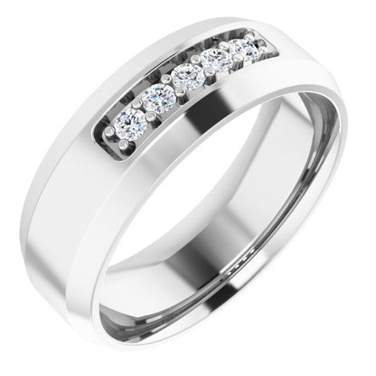 1/6 CTW Lab-Grown Diamond Band, 8 mm