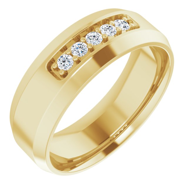 1/6 CTW Lab-Grown Diamond Band, 8 mm