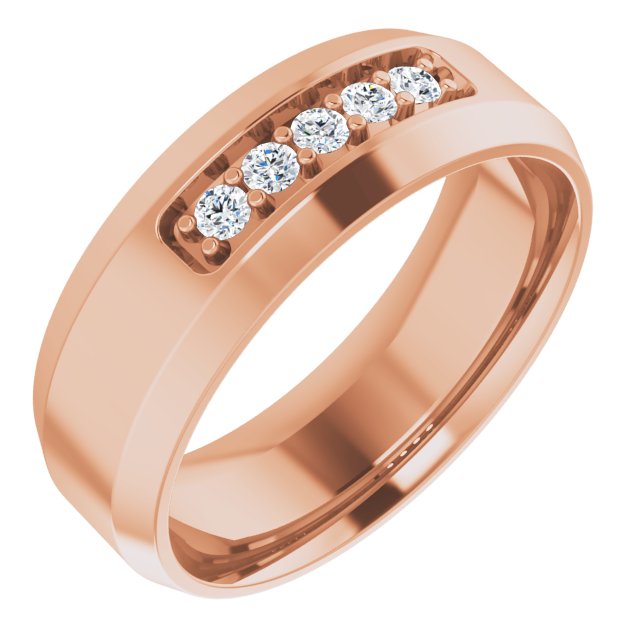 1/6 CTW Lab-Grown Diamond Band, 8 mm