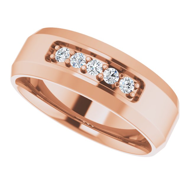 1/6 CTW Lab-Grown Diamond Band, 8 mm