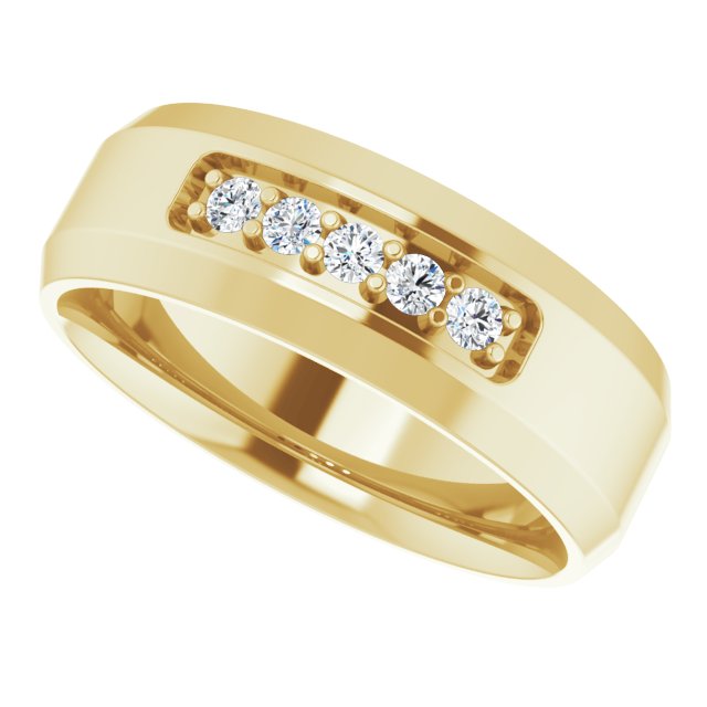 1/6 CTW Lab-Grown Diamond Band, 8 mm