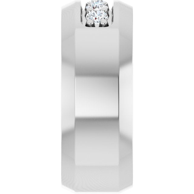 1/6 CTW Lab-Grown Diamond Band, 8 mm