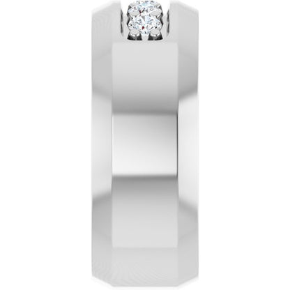 1/6 CTW Lab-Grown Diamond Band, 8 mm