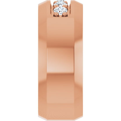 1/6 CTW Lab-Grown Diamond Band, 8 mm