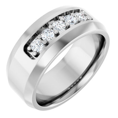 1/6 CTW Lab-Grown Diamond Band, 8 mm