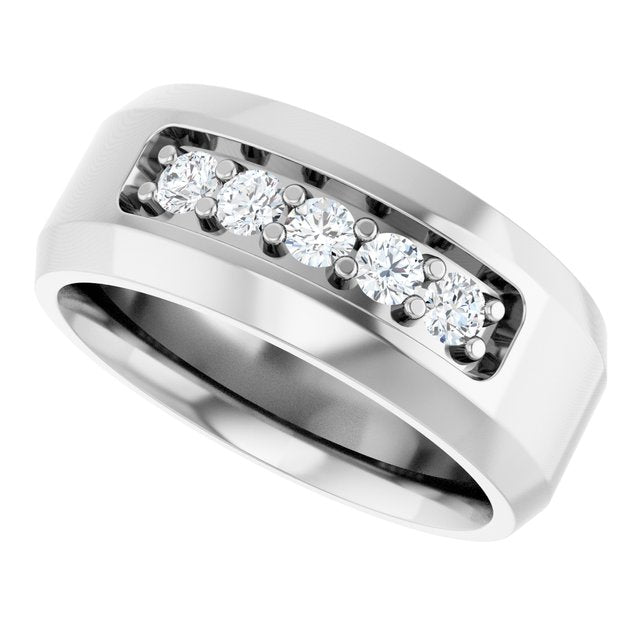 1/6 CTW Lab-Grown Diamond Band, 8 mm