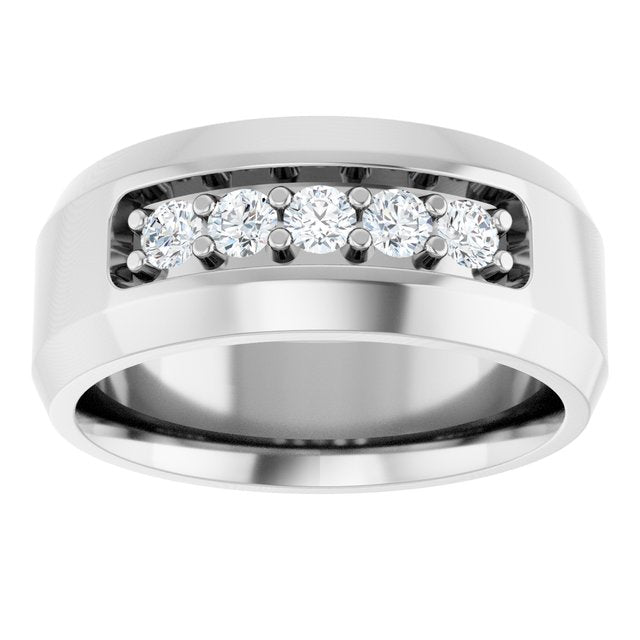 1/6 CTW Lab-Grown Diamond Band, 8 mm