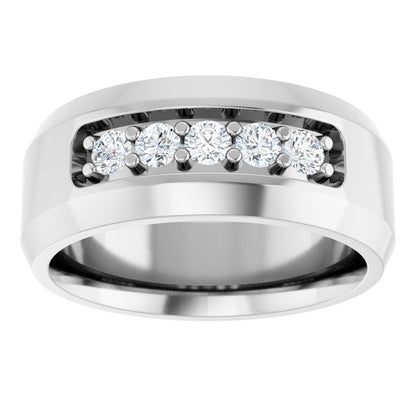 1/6 CTW Lab-Grown Diamond Band, 8 mm