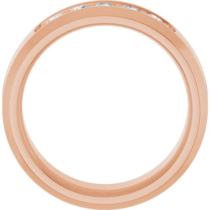 1/6 CTW Lab-Grown Diamond Band, 8 mm