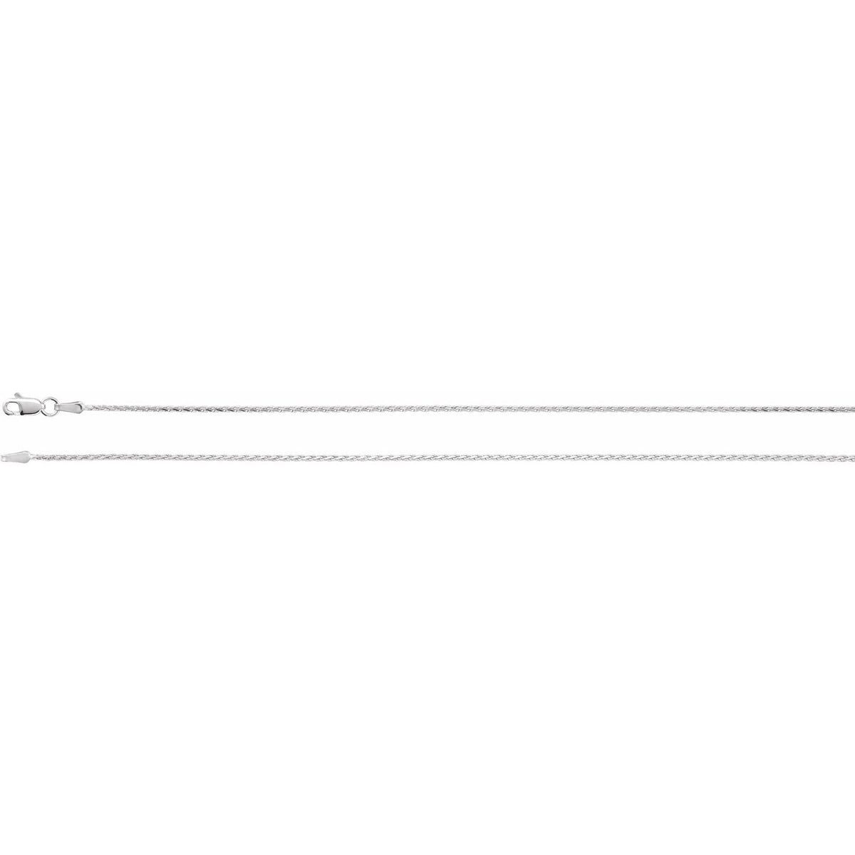 Sterling Silver Diamond-Cut Wheat 20" Chain