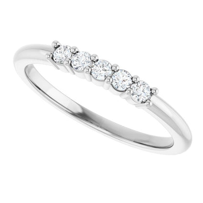 1/6 CTW Natural Diamond 5-Year Anniversary Band
