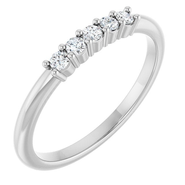 1/6 CTW Natural Diamond 5-Year Anniversary Band