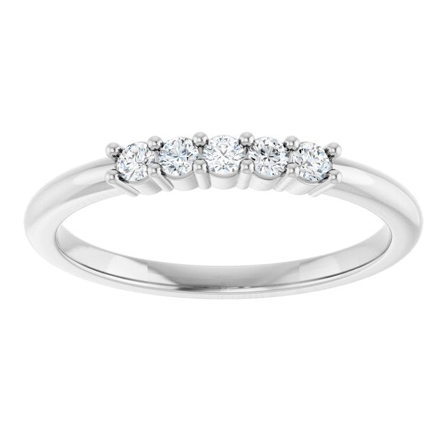 1/6 CTW Natural Diamond 5-Year Anniversary Band