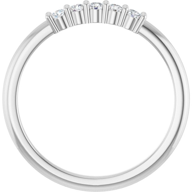 1/6 CTW Natural Diamond 5-Year Anniversary Band