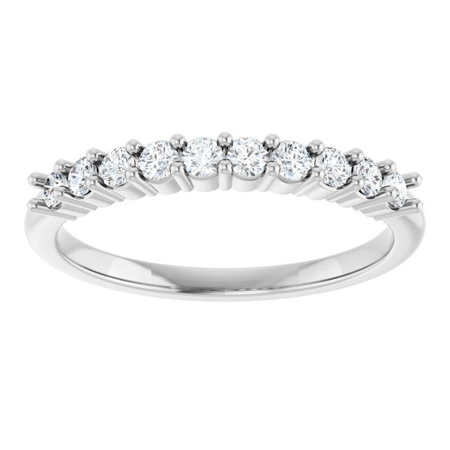 1/4 CTW Natural Diamond 10-Year Anniversary Band