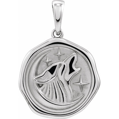Symbolic Wolf Animal Pendant