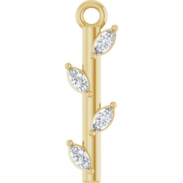 .07 CTW Lab-Grown Diamond Bar Dangle