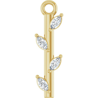 .07 CTW Lab-Grown Diamond Bar Dangle